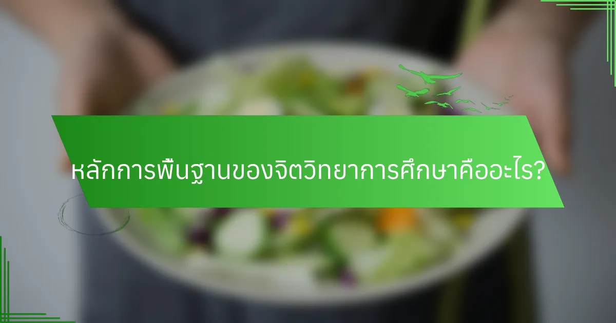 หลักการพื้นฐานของจิตวิทยาการศึกษาคืออะไร?