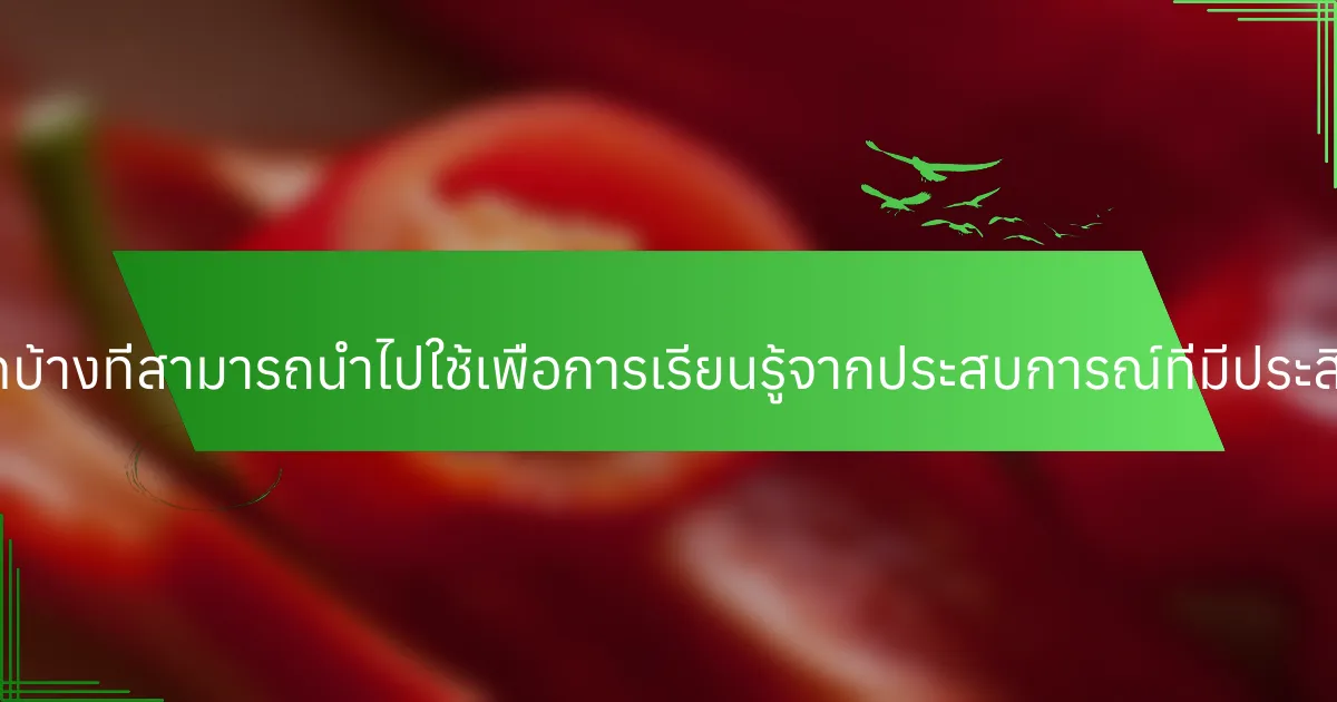 กลยุทธ์ใดบ้างที่สามารถนำไปใช้เพื่อการเรียนรู้จากประสบการณ์ที่มีประสิทธิภาพ?