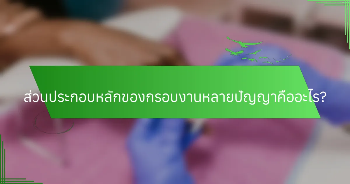 ส่วนประกอบหลักของกรอบงานหลายปัญญาคืออะไร?